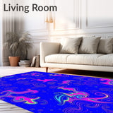 Celestial Nebula Cosmic Swirl Decorative Artistic (Blue)