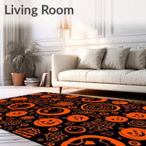 Halloween Haunt Spooky Spiderweb & Pumpkin Patch(Black)