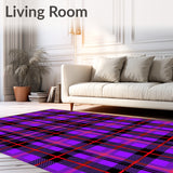 Plaid Tartan Design Featuring Crisp Intersecting Bands(Purple)