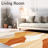 Desert Sunset Beige Geometric Echoes Ultra Area(Beige)