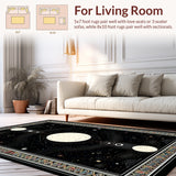 Gothic Black Floral Design(Black)