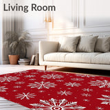 Enchanted Wonderland Snowy Blossom Elegant Yuletide Ornament(Red)