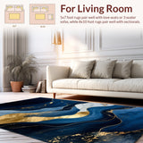 Vibrant Abstract Wave Motif(Blue)