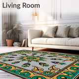 Floral Calavera Feline with Dazzling Petals and Ornate Details(Gray)