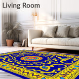 Arabesque Tile Mosaic with Interlocking Framework(Blue)