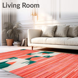 Vibrant Geometric Area Modern Abstract Shapes and Bold(Orange)