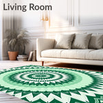 Burst with Radiating Petal Sunburst Configuration (Green) - ODIKA
