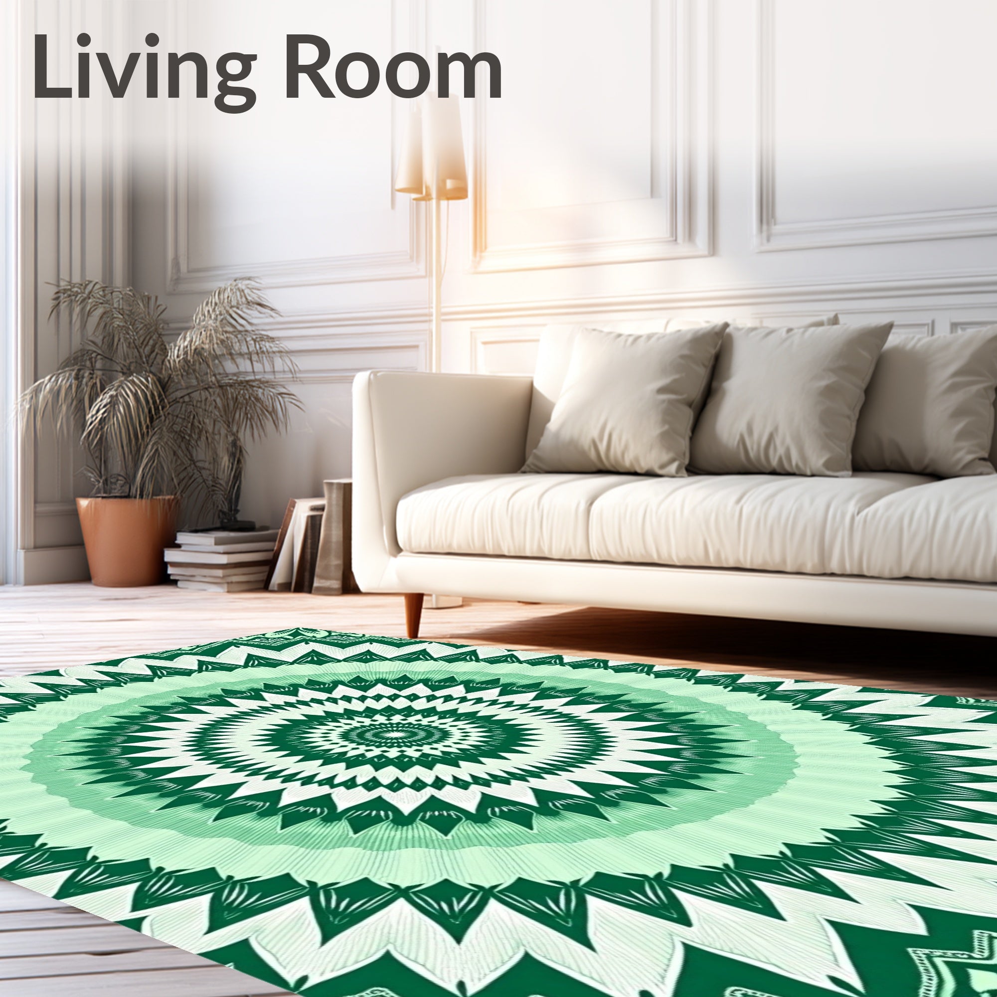 Burst with Radiating Petal Sunburst Configuration (Green) - ODIKA