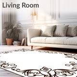 Elegant Scrollwork Floral Luxe(Brown)