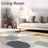 Elegant Beige and Grey Modern Geometric Spotted(Gray)