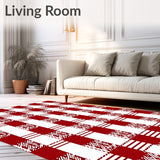 Yuletide Plaid Farmhouse Porch Accent Display(Red)