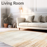 Accent Floor Cover Area Non Slip Boho Distress(Beige)