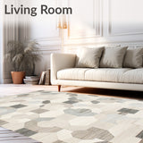 Geometric Octagon Modern Beige(Beige)