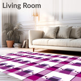 Modern Farmhouse Checkerboard Elegant Sophisticated Arrangement (Purple)