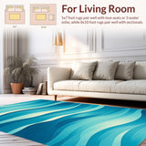 Tranquil Teal Wave Inspiration(Blue)