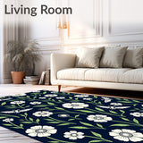 Enchanted Poppy Moth Mushroom Celestial Night Sky Decorative(Blue)