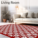 Yuletide Cabin Plaid with Interlocking Nordic(Red)