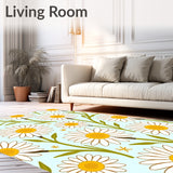 Blossoming Daisy Chain Artistic Floor(White)