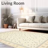 Geometric Spotted Beige Area(Beige)