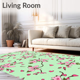 Glowing Whiskers & Hearts with Enchanted Garden Floral Motifs(Green)