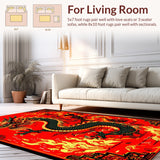 Vibrant Fantasy Creature Illustration(Red)