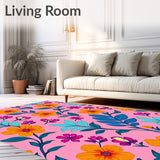 of Floral Design with Rainforest Motifs (Pink) - ODIKA