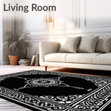 Mystical Medallion Trellis Decorative Artisan Crafted (Black)