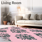 Damask Weathered Traditional Luxurious Botanical Charm(Pink)