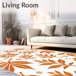 Autumn Leaf Mosaic Tapestry Foliage Pathway (Orange) - ODIKA