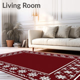 Elegant Frosty Celebration Household Decoration(Red)