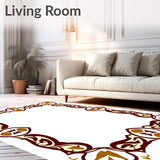 Amber Acorn with Decorative Palmette Motifs and Flowing Botanical Lines(Brown)