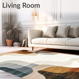 Abstract Earth Tone Area with Gradient Texture(Beige)