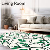 Botanical Leaf Motif Interlocking(Green)