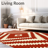 Ancient Chevron Decorative Pathway Accent(Red)