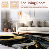 Striking Modernist Gold Highlights(Black)