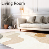 Ultra Absorbent Beige with Plush Velvet and Slip Resistant Base(Beige)