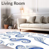 Bohemian Spiral Galaxy Textured with Swirling(Blue)