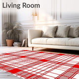 Traditional Tartan Inspired with Distinctive Checked Motif(Red)