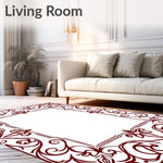 Artisan Scrollwork Vine with Stylized Petal Motif (Brown) - ODIKA