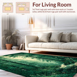 Floral Dark Green Retro Aesthetics(Green)