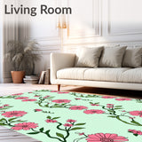 Vintage Blooming Garden Tapestry Floral Medallion Artistic (Pink)