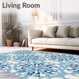 Crystalline Hexagon Mosaic Luxurious Statement (Blue)