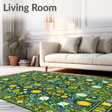 Eclectic Boho in with Golden Yellow Swirls(Green)