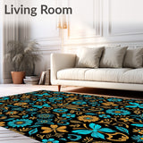 Eclectic Insect and Floral Statement with Bold Imagery (Black)