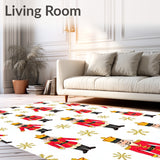 Watercolor Nutcracker Holiday Festive Welcome Entrance(Red)