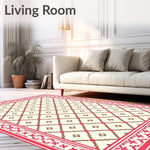 Interlocking Lattice With Trellis Motif (Pink) - ODIKA