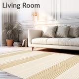 Calming Beige Floor with Striped Design and Subtle Detail(Beige)