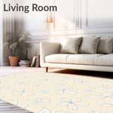 Nordic Petal Motif with Subtle Interlocking Embellishments(Beige)