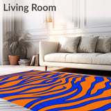 Harmonious Wave Symphony Expressionist Fluid Canvas Inspiration(Orange)