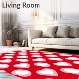 Whimsical Maze with Interlocking Curves and Playful Dot Accents(Red)